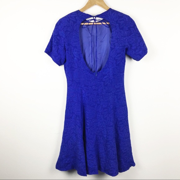 Spenser Jeremy Blue Floral Silk Dress - Picture 8 of 11